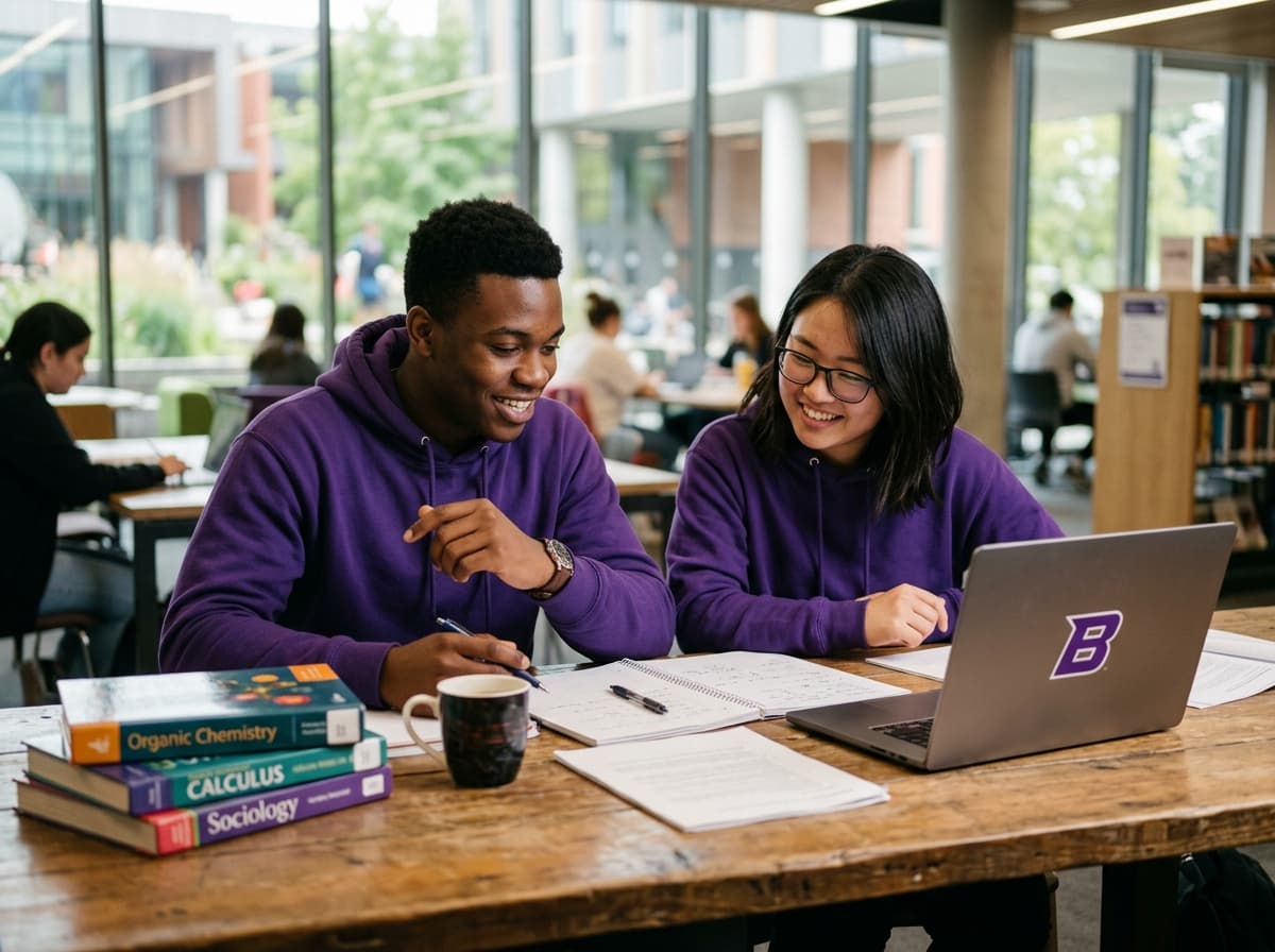Students studying together with Brainer